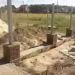 Строительство фундамента для забора
